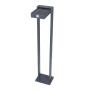 LUZ SOLAR PARA JARDÍN TIPO SOBREPONER CON SENSOR DE MOVIMIENTO 7 W GRIS 1 PIEZA
