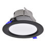 LÁMPARA DE TECHO EMPOTRABLE LED CCT DE TECHO CIRCULAR 5" 12 W NEGRA MATE