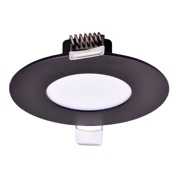 LÁMPARA DE TECHO EMPOTRABLE CAMBIO DE COLOR TECHO CIRCULAR 3" / 4 W NEGRO MATE