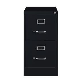 ARCHIVERO METALICO 2 CAJONES CARTA, COLOR NEGRO