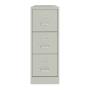 ARCHIVERO METALICO 3 CAJONES CARTA, COLOR GRIS CLARO
