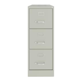 ARCHIVERO METALICO 3 CAJONES CARTA, COLOR GRIS CLARO