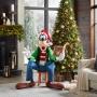 FIGURA NAVIDEÑA ANIMADA GOOFY CON SONIDO Y MOVIMIENTO 137 CM