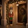 ANIMATRONIC GIGANTE NAVIDEÑO CASCANUECES CON LUZ LED Y SONIDO 180 CM