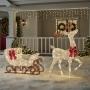 SET DE FIGURAS NAVIDEÑAS RENO CON TRINEO POLAR WISHES LUZ LED 152 CM PIEZAS