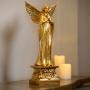 ADORNO DE MESA NAVIDEÑO ÁNGEL DORADO POLIRESINA 48 CM