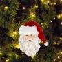 COLGANTE NAVIDEÑO DECORATIVO SANTA CLAUS 16 CM ROJO MATE