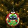 COLGANTE NAVIDEÑO FLAT STITCH 15 CM MULTICOLOR BRILLANTE