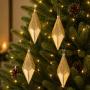 COLGANTE NAVIDEÑO FINIAL 4 PIEZAS 18 CM DORADO BRLLANTE