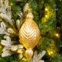 COLGANTE NAVIDEÑO FINIAL 18 CM DORADO BRLLANTE