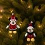 COLGANTE NAVIDEÑO PELUCHE MICKEY / MINNIE 18 CM 1 PIEZA