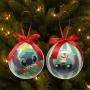 COLGANTE NAVIDEÑO STITCH 1 PIEZA 10 CM MULTICOLOR BRILLANTE 2 DISEÑOS DIFERENTES