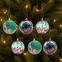 COLGANTE NAVIDEÑO DECORATIVO STITCH 6 PIEZAS 7.8 CM MULTICOLOR SEMIBRILLANTE