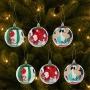 COLGANTE NAVIDEÑO DECORATIVO MICKEY Y MINNIE 6 PIEZAS 7.8 CM MULTICOLOR SEMIBRILLANTE
