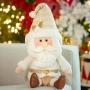 PELUCHE NAVIDEÑO SANTA CLAUS DORADO POLIÉSTER 57 CM