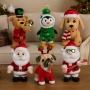 PELUCHE NAVIDEÑO CON MOVIMIENTO Y SONIDO 38 CM DISPONIBLE EN 6 ESTILOS