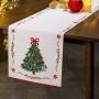 CAMINO DE MESA NAVIDEÑO PINOS NAVIDEÑOS BEIGE POLIÉSTER 183 CM