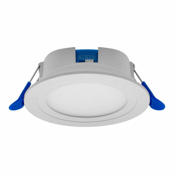 LÁMPARA DE TECHO EMPOTRABLE LED CCT REDONDA 3" 6 W BLANCA MATE