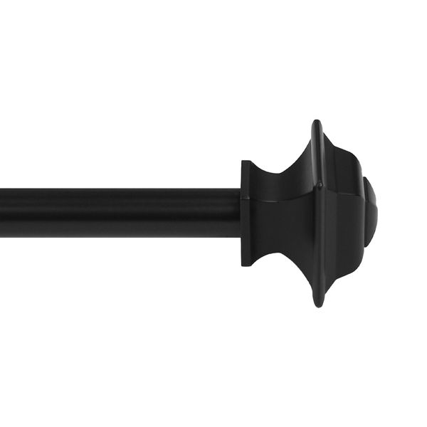 SET CORTINERO CUADRADO 5.49 X 223.30 CM NEGRO MATE