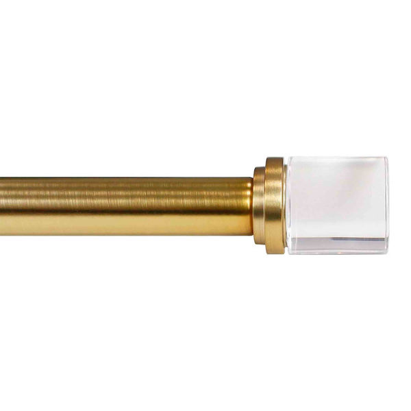 SET CORTINERO ESTILO CILÍNDRO ACRÍLICO 4.92 X 313.10 CM DORADO