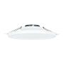 LÁMPARA DE TECHO EMPOTRABLE LED CCT REDONDA 5" 12 W BLANCA MATE