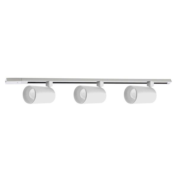 ILUMINACION DE RIEL, 1 MT, DISEÑO MINIMALISTA Y MODERNO, BLANCO, LUZ FRIA, CABEZAL GIRATORIO