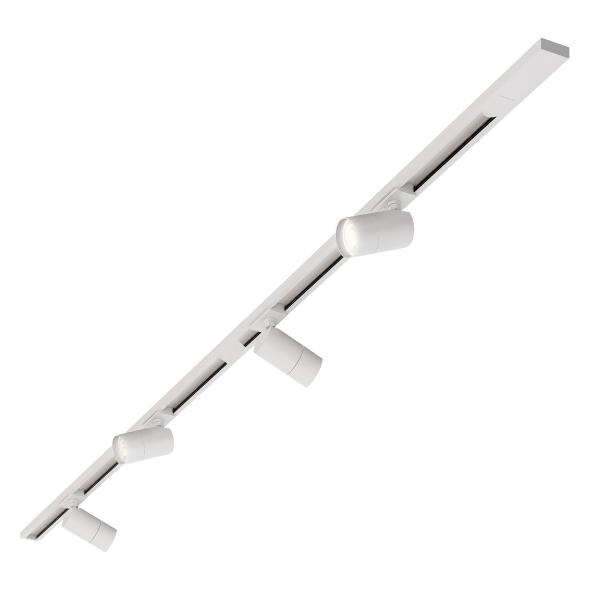 KIT DE ILUMINACIÓN DE RIEL LED, 2 MTS, LUZ NEUTRA 4000K, COLOR BLANCO