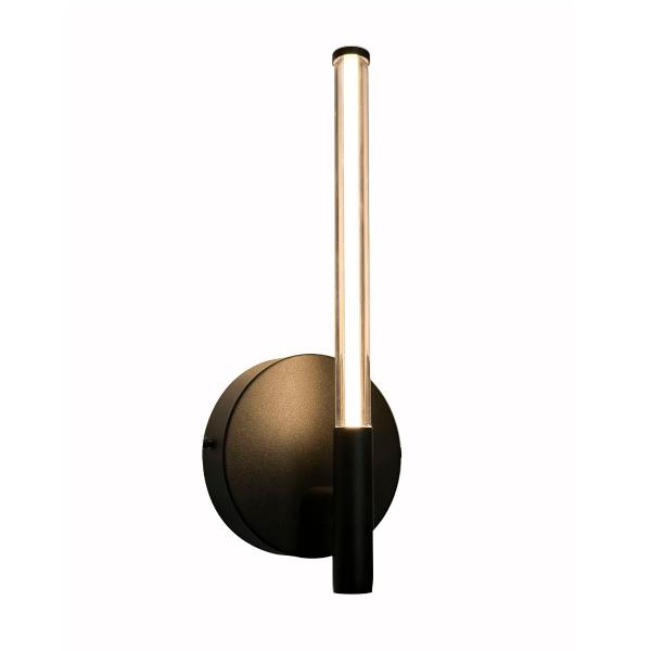 LÁMPARA DE MURO LED INTERIOR SOBREPONER 3.5W 2700K NEGRO MATE