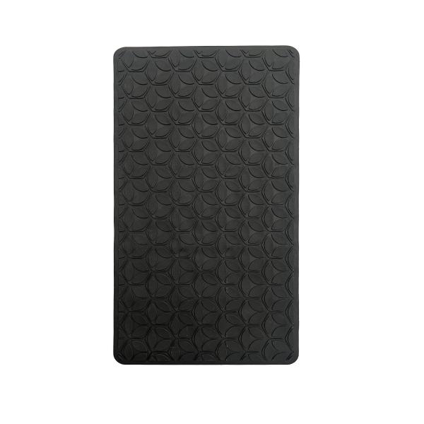 TAPETE PARA BAÑO CAUCHO 23 X 42 CM NEGRO ANTIDERRAPANTE