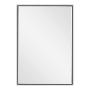 ESPEJO RECTANGULAR CON MARCO DE POLIESTIRENO PLATA 67.7 X 47.7 CM BISELADO MODERNO