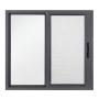 VENTANA CORREDIZA DE ALUMINIO 120 X 120 CM IZQUIERDA A DERECHA GRIS MATE