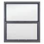 VENTANA GUILLOTINA ALUMINIO 60X120 ABAJO HACIA ARRIBA GRIS