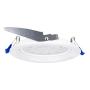 LÁMPARA DE TECHO EMPOTRABLE LED DIRIGIBLE REDONDA 5" 9 W BLANCA 4 PIEZAS