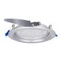 LÁMPARA DE TECHO EMPOTRABLE LED CCT TECHO REDONDA 5" 9 W NÍQUEL 4 PIEZAS