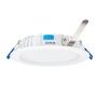 LÁMPARA DE TECHO EMPOTRABLE LED DIMEABLE CCT REDONDA 5" 12 W BLANCA 4 PIEZAS