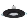 LÁMPARA DE TECHO EMPOTRABLE LED DIRIGIBLE REDONDA 5" 8 W NEGRA
