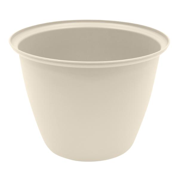 MACETA DE POLIPROPILENO REDONDA MEDIANA IVORY 41 CM PARA INTERIOR Y EXTERIOR
