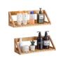 REPISA PARA BAÑO MODULAR 2 PIEZAS BAMBÚ NATURAL