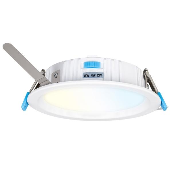 LÁMPARA DE TECHO EMPOTRABLE DIMEABLE CCT DE TECHO REDONDA 5" 12 W BLANCA