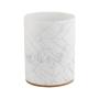 BOTE DE BASURA 6L MÁRMOL CON MADERA