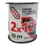 CABLE ELÉCTRICO USO RUDO SJT CALIBRE 12 AWG NEGRO 20M CARRETE