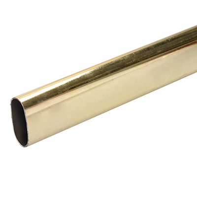 TUBO OVALADO 244 CM DORADO