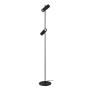 LAMPARA DE PISO LED, LUZ FRIA 6500K, COLOR NEGRO, LAMPARA DE PIE MODERNA 12W