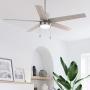 VENTILADOR DE TECHO MANSILLA 52" MODERNO PARA INTERIOR CON LED INTEGRADO NÍQUEL