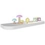 REPISA MÁGICA MULTIFUNCIÓNAL SOPORTA HASTA 30 KG 4 X 80 X 24 CM 1 PIEZA MELAMINA TEXTURIZADA BLANCO