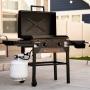 ASADOR TIPO PLANCHA DE 28" NEGRO
