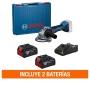 KIT MINIESMERILADORA ANGULAR 5" 18V BRUSHLESS