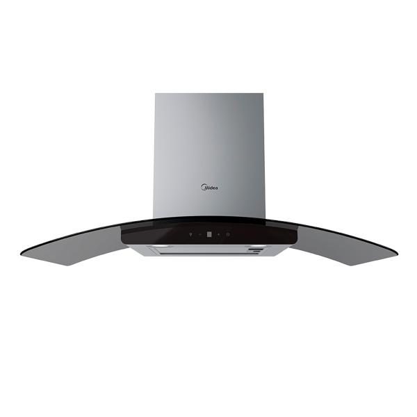 CAMPANA DE COCINA DE PARED 90 CM PLATA CON EXTRACCIÓN Y PURIFICACIÓN