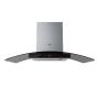 CAMPANA DE COCINA DE PARED 90 CM PLATA CON EXTRACCIÓN Y PURIFICACIÓN