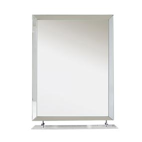 ESPEJO PARA BAÑO CON REPISA RECTANGULAR VIDRIO 56 X 75 CM BISELADO